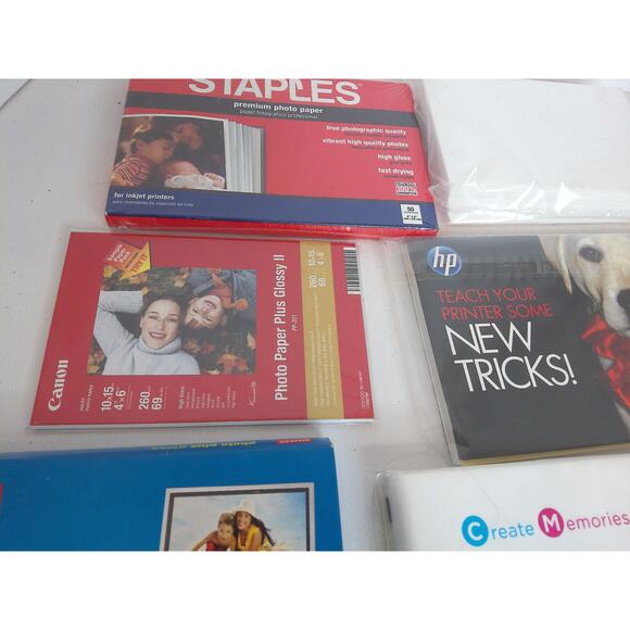 Staples Canon HP Konica Photo Print Paper Assorted Set of 7 - Picture 4 of 6